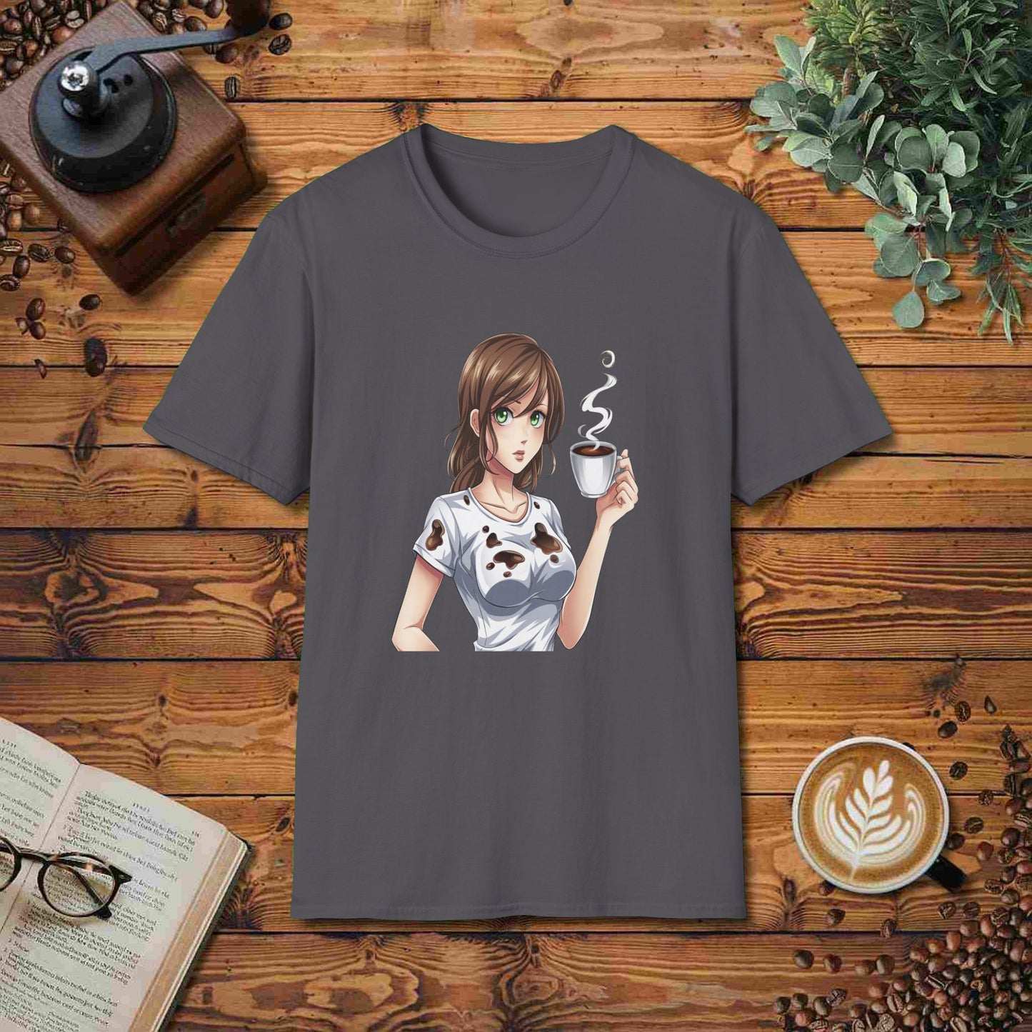 Spilled Coffee Anime Character