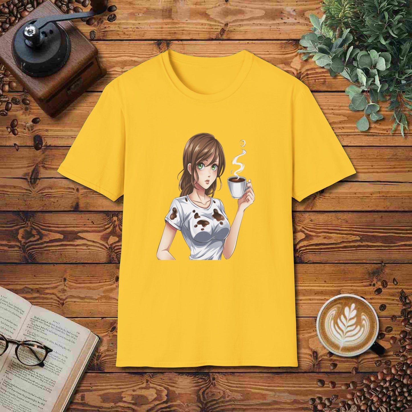 Spilled Coffee Anime Character