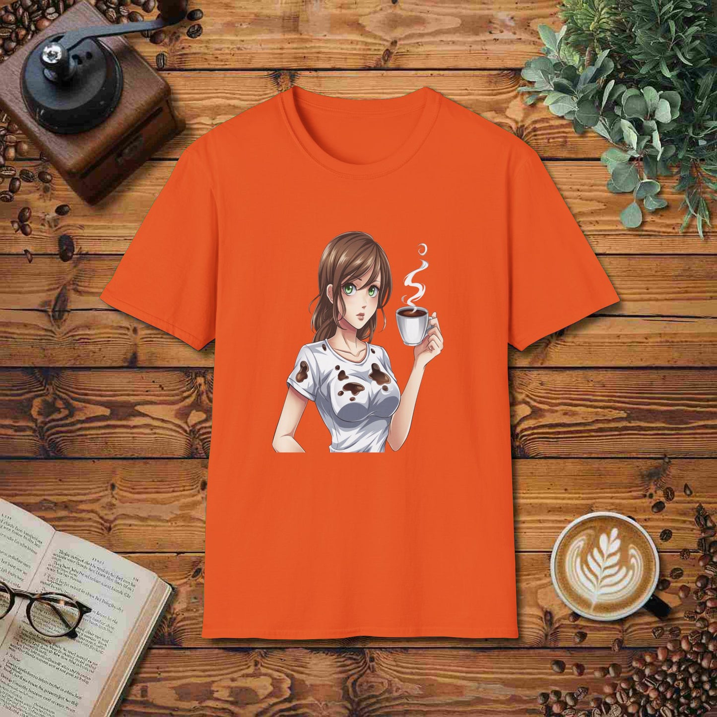 Spilled Coffee Anime Character
