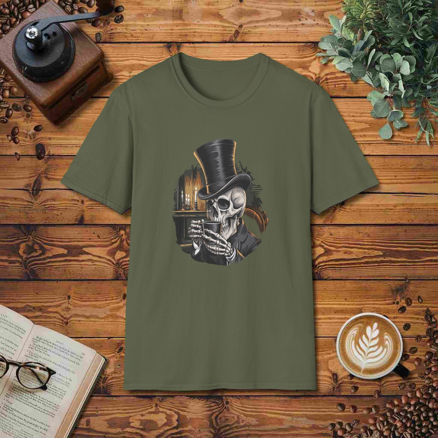 Skull Coffee Drinker