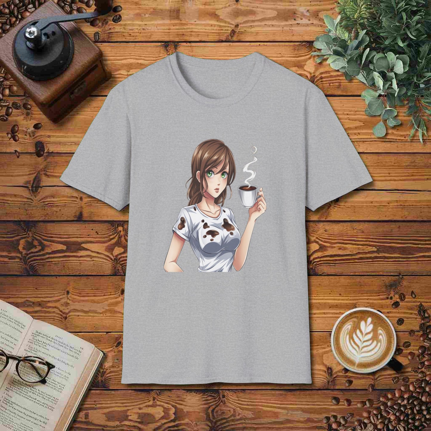 Spilled Coffee Anime Character