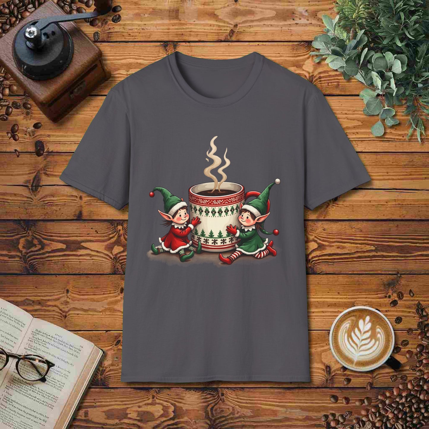 Elves With Coffee Cup